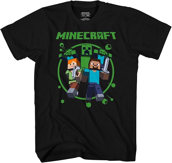 minecraft mover shaker男孩t恤